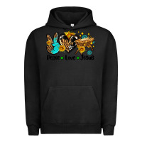 Pigment Black peace love jesus Urban Hoodie - AdoDesignShop