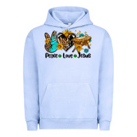 Pigment Grape Ice peace love jesus Urban Hoodie - AdoDesignShop