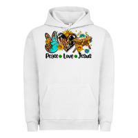 Pigment Lunar Rock peace love jesus Urban Hoodie - AdoDesignShop