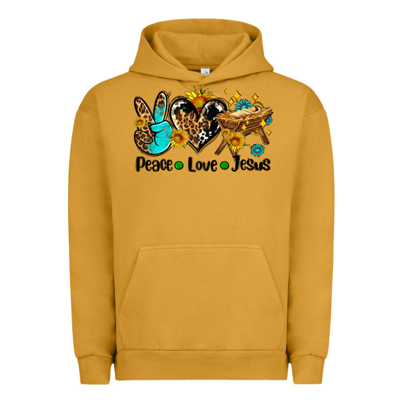 Peace Love Jesus Urban Hoodie by AdoDesignShop | Teevron