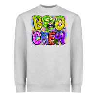 Heather Grey boo crew Heavyweight Sweatshirt - CowhideDigitalArt