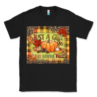 Black Just a girl who loves Fall Classic Tee - NancyCooperArtShop