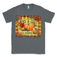 Charcoal Heather Just a girl who loves Fall Classic Tee - NancyCooperArtShop