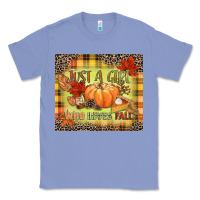 Colony Blue Just a girl who loves Fall Classic Tee - NancyCooperArtShop