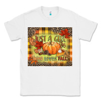White Just a girl who loves Fall Classic Tee - NancyCooperArtShop