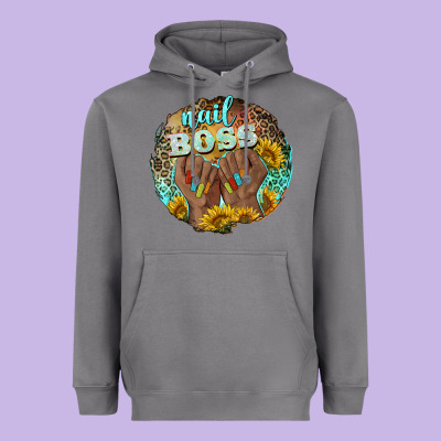 Nail Boss Heavyweight Hoodie Designed By Barkaloodesign