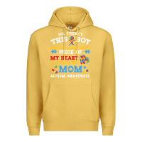 Antique Gold LIL Autism Mom Premium Hoodie - CowhideDigitalArt
