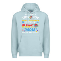 Blue Mist LIL Autism Mom Premium Hoodie - CowhideDigitalArt
