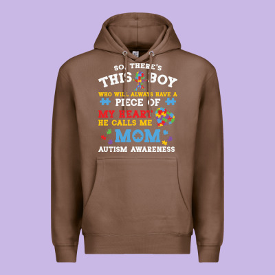 Lil Autism Mom Premium Hoodie Designed By Cowhidedigitalart