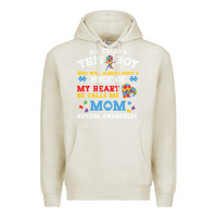 Oatmeal Heather LIL Autism Mom Premium Hoodie - CowhideDigitalArt