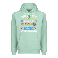 Seafoam LIL Autism Mom Premium Hoodie - CowhideDigitalArt