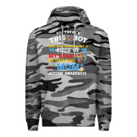 Slate Camo LIL Autism Mom Premium Hoodie - CowhideDigitalArt