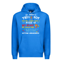 True Royal LIL Autism Mom Premium Hoodie - CowhideDigitalArt