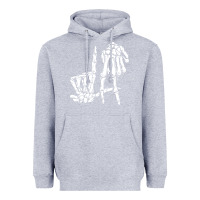Heather Grey la hand sign lazy diy halloween costume skeleton los angeles pullover Heavyweight Hoodie - trangStudio