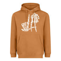 Meerkat la hand sign lazy diy halloween costume skeleton los angeles pullover Heavyweight Hoodie - trangStudio