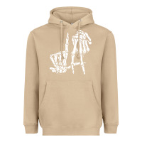 Mushroom la hand sign lazy diy halloween costume skeleton los angeles pullover Heavyweight Hoodie - trangStudio