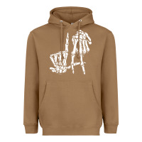 Toasted Coconut la hand sign lazy diy halloween costume skeleton los angeles pullover Heavyweight Hoodie - trangStudio