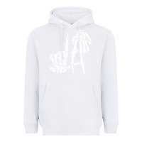 White la hand sign lazy diy halloween costume skeleton los angeles pullover Heavyweight Hoodie - trangStudio