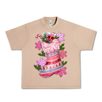 Burro pink christmas socks Urban Heavy Tee - CowGirlArtShop
