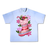 Grape Ice pink christmas socks Urban Heavy Tee - CowGirlArtShop