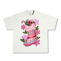 Pistachio pink christmas socks Urban Heavy Tee - CowGirlArtShop