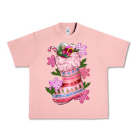 Salmon pink christmas socks Urban Heavy Tee - CowGirlArtShop