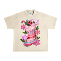 Sandshell pink christmas socks Urban Heavy Tee - CowGirlArtShop