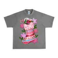 Pink Christmas Socks Urban Heavy Tee | Teevron