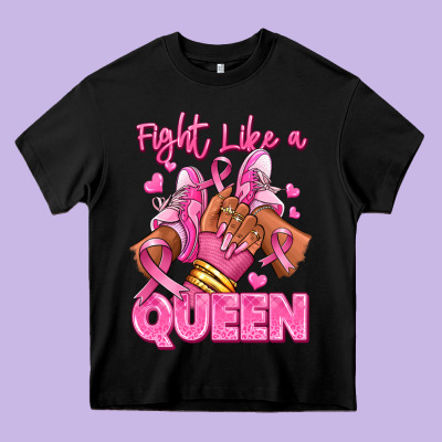 Survivor Queen Breast Cancer Afro Girl Sneakers Heavy Core Tee Designed By Ranaportraitstore