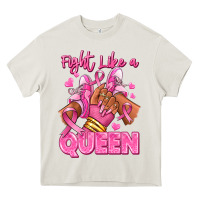 Cream Survivor queen Breast Cancer afro girl sneakers Heavy Core Tee - RanaPortraitStore