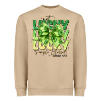 Not Lucky Simply Blessed Heavyweight Sweatshirt | Teevron