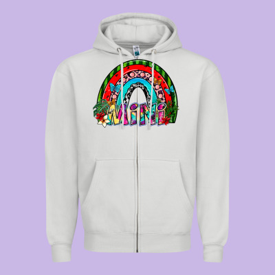 Mini Zipper Hoodie Designed By Sublimationcraftshop