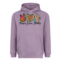 Lavender peace love nails Heavyweight Hoodie - BarkalooDesign