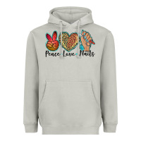Moon Dust peace love nails Heavyweight Hoodie - BarkalooDesign