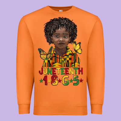 Juneteenth 1865 Black Boy Premium Sweatshirt Designed By Barkaloodesign