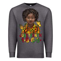 Charcoal Heather juneteenth 1865 black boy Premium Sweatshirt - BarkalooDesign