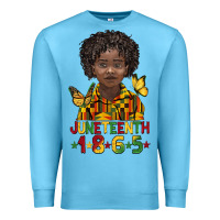 Ocean Blue juneteenth 1865 black boy Premium Sweatshirt - BarkalooDesign