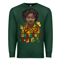 Sports Green juneteenth 1865 black boy Premium Sweatshirt - BarkalooDesign