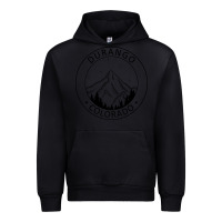 Black Durango Mountain City - Colorado State Souvenir Gift Urban Hoodie - trangStudio