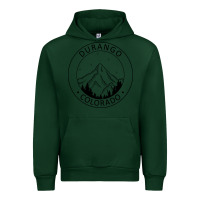 Forest Green Durango Mountain City - Colorado State Souvenir Gift Urban Hoodie - trangStudio