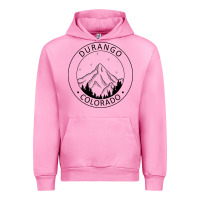 Fuchsia Pink Durango Mountain City - Colorado State Souvenir Gift Urban Hoodie - trangStudio