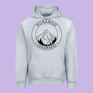 Durango Mountain City - Colorado State Souvenir Gift Urban Hoodie Designed By Trangstudio