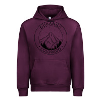 Mauve Wine Durango Mountain City - Colorado State Souvenir Gift Urban Hoodie - trangStudio