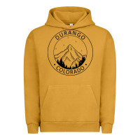 Pigment Peanut Butter Durango Mountain City - Colorado State Souvenir Gift Urban Hoodie - trangStudio