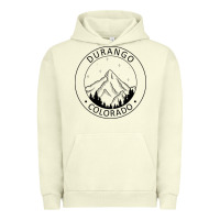 Pigment Pistachio Durango Mountain City - Colorado State Souvenir Gift Urban Hoodie - trangStudio