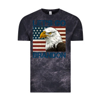 Cloud Black american bald eagle let's go brandon Vintage Tee - Jasminsmagicworld