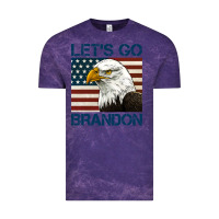 Cloud Purple american bald eagle let's go brandon Vintage Tee - Jasminsmagicworld