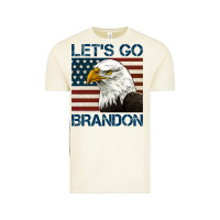 Vintage Arctic american bald eagle let's go brandon Vintage Tee - Jasminsmagicworld