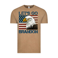 Vintage Coffee american bald eagle let's go brandon Vintage Tee - Jasminsmagicworld