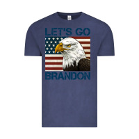 Vintage Denim american bald eagle let's go brandon Vintage Tee - Jasminsmagicworld
